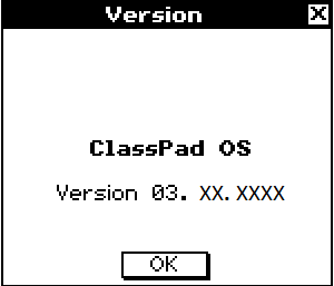 ClassPad Os Version