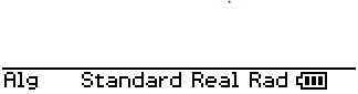 Bottom of the ClassPad’s Screen