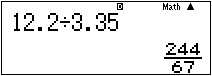 fx-82 Mathematical Output