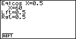 CASIO fx-9860GII Equation Solver